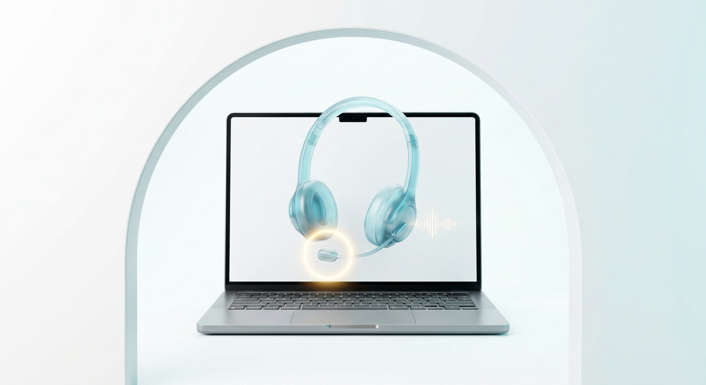 Headset representing customer service